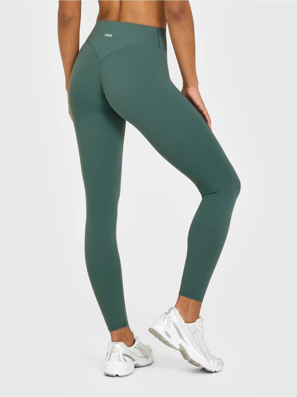 ONER ACTIVE SOFTMOTION™ HIGH WAISTED LEGGINGS WITH WHITE LOGO IN ICED GREEN
